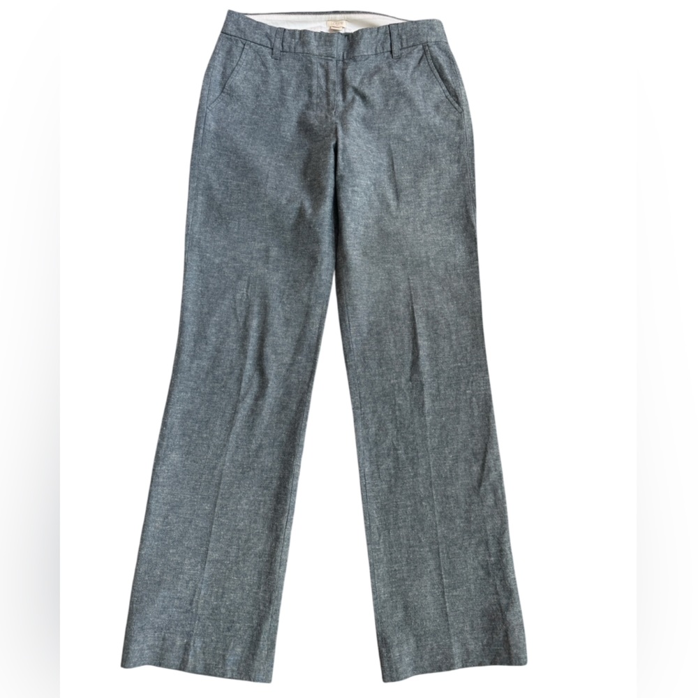 J. Crew Pants Womens Classic Linen Blend Dress Pants Size 4